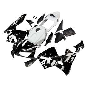 Fwf52003-109 Sportfairings Black White Fairings Kit For Honda 2003 2004 Cbr600rr 03 04 Injection Bodywork