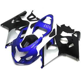 Fwk4-80 Sportfairings Silver Black Blue Abs Fairings For Suzuki Gsxr600 Gsxr750 K4 2004 2005 Bodywork