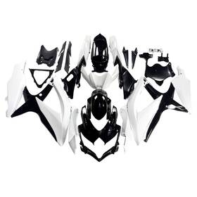 Fwk8-115 Sportfairings White Black Fairings Body Kit For Suzuki Gsxr600 750 2008 2009 2010 Abs Bodywork