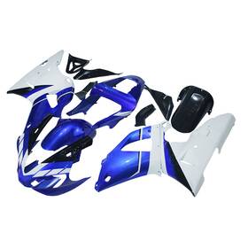 Fwr12000-42 Sportfairings #wlm Blue White Injection Fairing Kit For 2000 2001 Yamaha Yzf R1 00 Plastic Bodywork