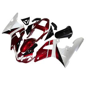 Fwr12000-47 Sportfairings #rack Plastic Candy Red White Fairing Cover For Yzf R1 2000 2001 Yamaha Injection Kit