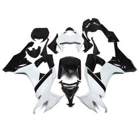 Fwzx10r-2008-22 Sportfairings #mon White Black Injection Fairing Kit For Kawasaki Ninja Zx10r 2008 09 2010 Bodywork