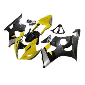 Gsxr1000-03-37 Sportfairings Yellow Black Fairings For Suzuki 2003 2004 Gsxr1000 Plastic Injection Bodywork