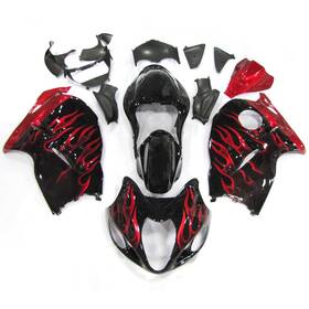 Gsxr1300-97-42 Sportfairings Red Black Fairing Kit For Suzuki Gsxr1300 1997-2007 Hayabusa Injection Bodywork