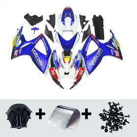 Gsxr600-06-b11 Sportfairings White Blue Yellow Fairings For Suzuki Gsxr600 Gsxr750 2006 2007 Abs Bodywork
