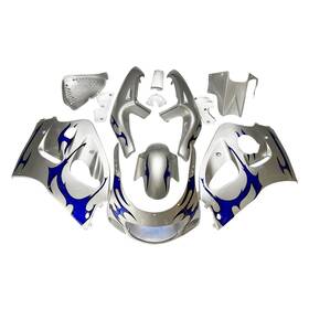 Gsxr600-1996-02 Sportfairings Silver Blue Bodywork For Suzuki Gsxr600 Gsxr750 1996 1997 1998 1999 Abs Fairings