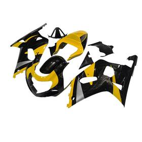 Gsxr600-2000-29 Sportfairings Black Yellow Fairings For Suzuki 2000-2003 Gsxr600 Gsxr750 Injection Bodywork