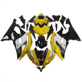 R62008-114 Sportfairings #rack Black Yellow Injection Fairings Kit Bodywork For Yamaha Yzf R6 2008-2016 09 10