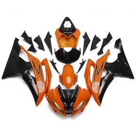 R62008-39 Sportfairings #zs-99 Orange Black Injection Fairing Kit For 2008-2016 Yamaha Yzf R6 Plastic Bodywork