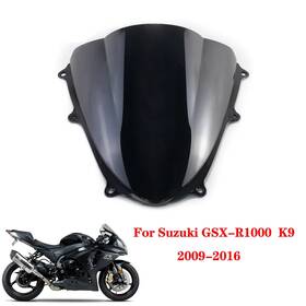 Ws-032-s1096 Sportfairings #dfpk Black Abs Motorbike Windshield For Suzuki Gsxr1000 2009 - 2016 K9 Windscreen