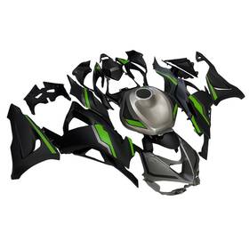 Fwzx6r-2024-08 Sprtfairings Grey Green Black Fairings For Kawasaki Zx6r Zx-6r 2024 2025 Bodywork Body Kits