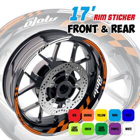 G3wsgp01xxx17us24044 Stickerbao Orange 17 Inch Rim Gp Wheel Stickers For Fz10 Mt-10 18 19 20 21 22 23 24