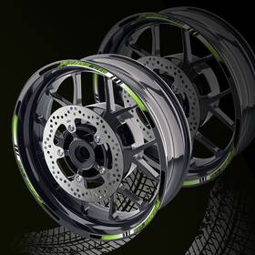 Mcrcwsap05bxxx17sn25149 Stickerbao Green 17ftft Rim Wheel Sticker Decal Strip Tape P05b For Yamaha Fz07 Mt-07