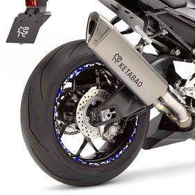 Mfa1wsaf01bxxx17us126 Stickerbao For Yamaha Xsr 700 16-24 23 22 21 20 Wheel Edge Rim Stickers 17 Inch F01b Green