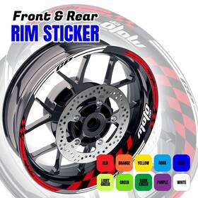 Mfa1wsgp01xxx17us043 Stickerbao For Honda Cb 919 Hornet 900 02-07 Gp01 Rim Wheel Stickers Decal 17 Inch Green