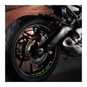 Mfa1wssbmt07bwh172us001 Stickerbao For Yamaha Mt07 18-20 19 Racing Rim Wheel Stickers 17 Inch Red