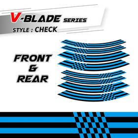 Mfa1wssc01bxxx17us044 Stickerbao For Honda Cb 600f Hornet 07-14 13 12 Motorcycle Inner Rim Sticker C01b Green