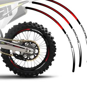 Wsmxar02bxx2118mag25007 Stickerbao Blue Dirt Bike Mx Wheel Rim Sticker R02b For Kawasaki Klx 230 /r 24 23 22 21 20