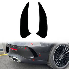 C236 Successsss 550755760426 Rear Bumper Side Spoiler For Mercedes Benz Cle Coupe 2024 Glossy Black