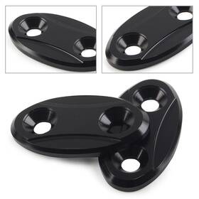 Successsssusa 550742471892 2x Rearview Mirror Block Off Base Plates Cover For Bmw S1000rr 2009-2018 Black