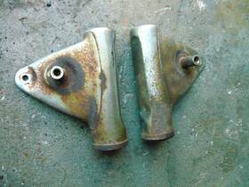 51530-33100 Suzuki 1974 Gt380 Sebring Oem Headlight Brackets Ears Pair Set Rare