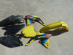 63111-49h01-yu1 Suzuki 2013 Yellow Rmz250 Plastics Body Kit Fenders Number Plates