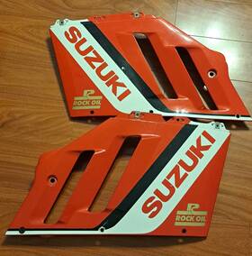 94430-17c10-7jj Suzuki 94440-17c10-7jj 1988 Gsxr750 Left And Right Mid Fairing Red