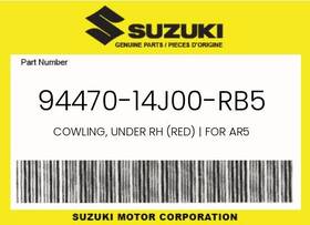 94470-14j00-rb5 Suzuki Genuine Cowling Under Rh Red For Ar5 -