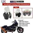 T-012-mbcl Egoobuyshop Motorcycle Headlight Fairing Clear Windscreen For Harley 699945296380