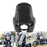 T-018-bkbk Mosoba Front Headlight Fairing Windshield For Harley Softail 699930873572