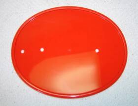 Tbw1232 Tbparts 1987 Honda Z50 Front Number Plate Red