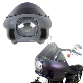 32132 Tcmt 7 Inch Headlight Upper Fairing Cowl For Harley Street Bob Super Glide Custom 06-17