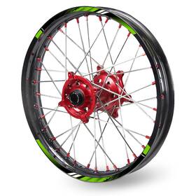 T-mxad01bgr2118tfg80101t002su Thefastgear Green 21 Inch 18 Dirt Bike Decal Rim Sticker D01 For Suzuki Dr-z250 04 05 06 07