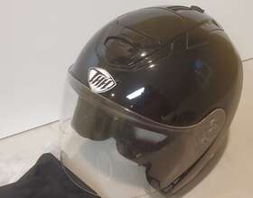 T-376 Thh Vgc T 376 3/4 Helmet Black Medium Well Cared For Lightly Used