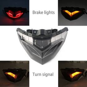 Threettt 520007707585 1x Led Taillight Integrated Turn Signal For Kawasaki Ninja 250r 300 2013-2017