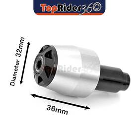 Auusbe2jsit522025du Toprider360 Silver Cnc Bar End Sliders Be2j For Ducati Scrambler Classic Sixty2 15-18 17