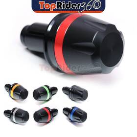 Auusbeaobrdfzt522025ya Toprider360 Red Cnc Bar End Sliders Moire For Yamaha X-max Yp 125 13-16 15 14