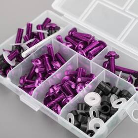 M525-a041-pur Topteng 158x Motorcycle Sportbike Windscreen Fairing Bolt Kit Fastener Clip Screw Purple