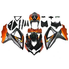 Gsxr600-2008-47a Tuesday #tus Orange Grey Abs Fairings For Suzuki 2008 2009 2010 Gsxr600 750 K8 Body Kit