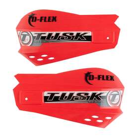 119-801-0003 Tusk Mx D-flex Replacement Plastic Hand Shields Red