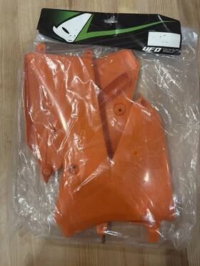 0520-0597 Ufo 0520-0979 Plastic Radiator Shrouds Ktm 85-105 Sx Orange 2006-2012 New Oem