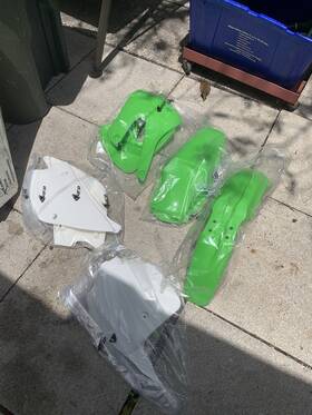 Ufo 052135031635 Kawasaki Kx 85 2000 Plast White Fairing Plastics Kit