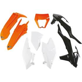 Ufo 052135042662 Complete Plastics Kit - Orange/black/white Ktkit523999w