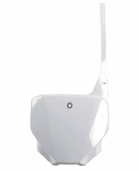 Ho04672-041 Ufo Plastic White Front Number Plate For Ft06-22 Honda Crf230