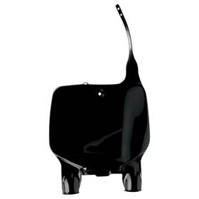Ka03701-0011fbc-c75107 Ufo Front Number Plate Black For Kawasaki Kx500 1996-2004