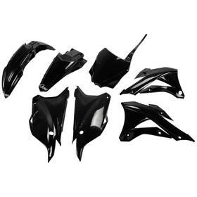 00160b6-1af49b Ufo Kakit222 Complete Plastic Kit Black For Kawasaki Kx85 2014-2021