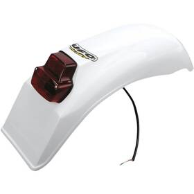 Me08026w Ufo Enduro Universal Rear Fender With Light - White