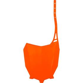 Ho05602-fflu Ufo Plastics Front Number Plate - Florescent Orange For Honda