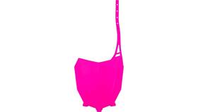 Ho05602-p Ufo Plastics Front Number Plate - Florescent Pink Motorcycle Street Bike