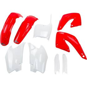 Ft00-ft01 Ufo Plastics Hokit100f 999 Body Kit - Red/white For Honda Cr 125/250
